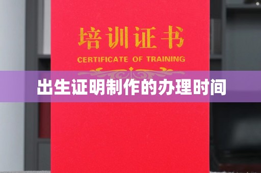 祁阳出生证明制作的办理时间