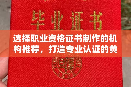 祁阳选择职业资格证书制作的机构推荐，打造专业认证的黄金标准
