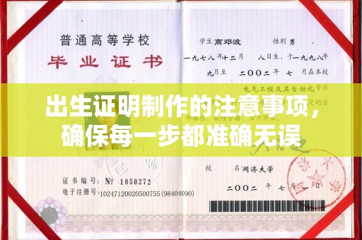 祁阳出生证明制作的注意事项，确保每一步都准确无误