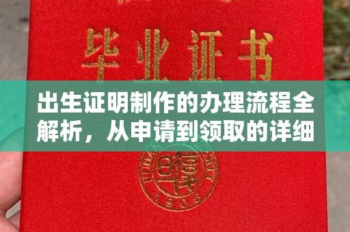 祁阳出生证明制作的办理流程全解析，从申请到领取的详细指南