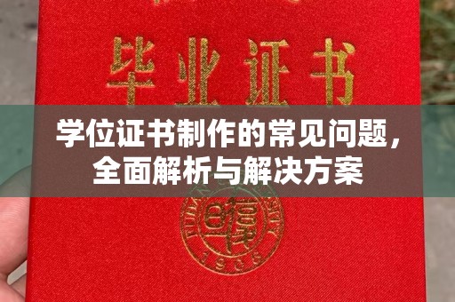 祁阳学位证书制作的常见问题，全面解析与解决方案