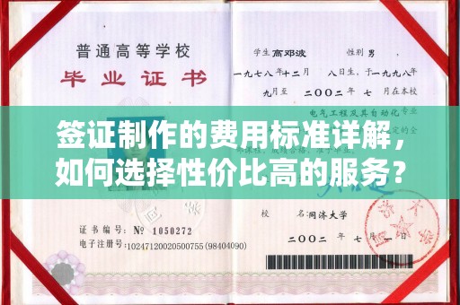 祁阳签证制作的费用标准详解，如何选择性价比高的服务？
